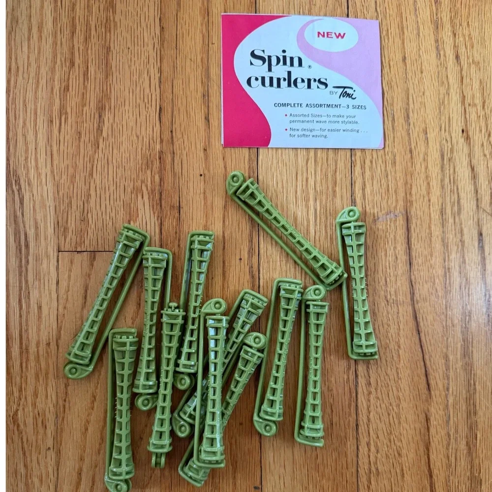 Vintage Toni Spin Curlers Hair Perm‎ Rods Assorted Sizes Multi Color Huge Lot